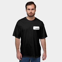 Футболка оверсайз мужская Девушка в темноте, цвет: 3D-принт — фото 2