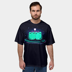 Футболка оверсайз мужская Жабья любовь, цвет: 3D-принт — фото 2