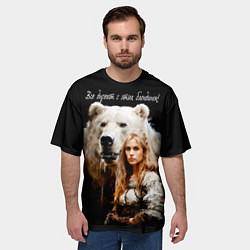 Футболка оверсайз мужская Все дуреют с этих блондинок, цвет: 3D-принт — фото 2