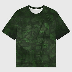 Мужская футболка оверсайз Абстракция - strange camouflage