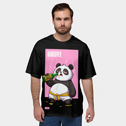 Футболка оверсайз мужская Rum and Panda, цвет: 3D-принт — фото 2