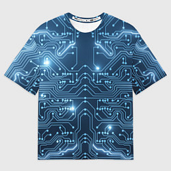 Мужская футболка оверсайз Системная плата