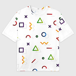 Мужская футболка оверсайз Геометрический хаос