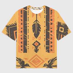 Мужская футболка оверсайз Прикид индейца