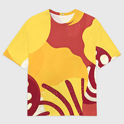 Мужская футболка оверсайз Жаркий африканский паттерн