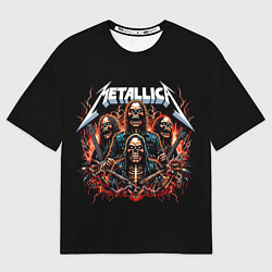 Футболка оверсайз мужская Metallica forever - thrash metal, цвет: 3D-принт