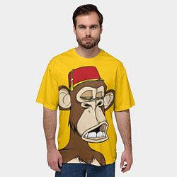 Футболка оверсайз мужская NFT ape monkey, цвет: 3D-принт — фото 2