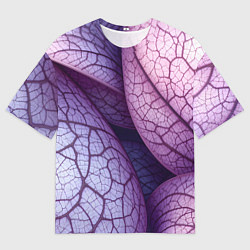 Мужская футболка оверсайз Прожилки экзотического растения
