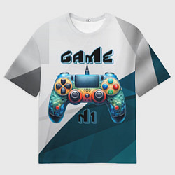 Мужская футболка оверсайз Игровой джойстик