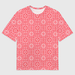 Мужская футболка оверсайз Славянский узор - орнамент