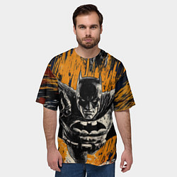 Футболка оверсайз мужская Бэтмен супергерой, цвет: 3D-принт — фото 2