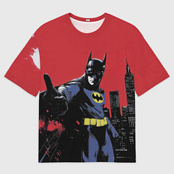 Футболка оверсайз мужская Бэтмен показывает класс, цвет: 3D-принт