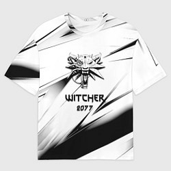 Мужская футболка оверсайз Ведьмак stripes