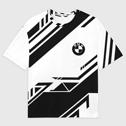 Мужская футболка оверсайз BMW geometry black