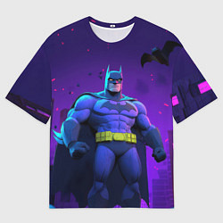 Футболка оверсайз мужская Бэтмен объемная модель, цвет: 3D-принт