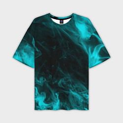 Мужская футболка оверсайз Neon smoke