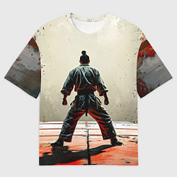 Футболка оверсайз мужская Боец боевых искусств, цвет: 3D-принт