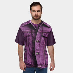 Футболка оверсайз мужская Джинсовая куртка, цвет: 3D-принт — фото 2