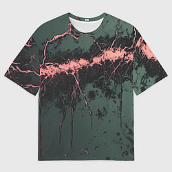 Футболка оверсайз мужская Гранж потертая текстура, цвет: 3D-принт