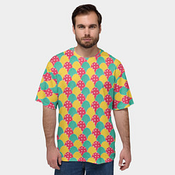 Футболка оверсайз мужская Крашенные яйца, цвет: 3D-принт — фото 2