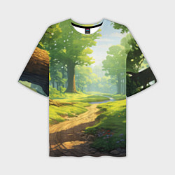 Мужская футболка оверсайз Fabulous forest