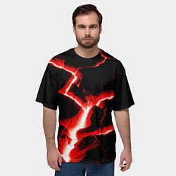 Футболка оверсайз мужская The rift, цвет: 3D-принт — фото 2