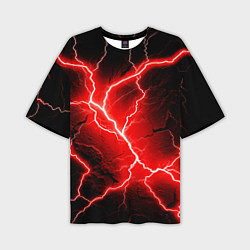 Футболка оверсайз мужская Lightning, цвет: 3D-принт