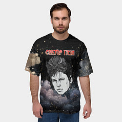 Футболка оверсайз мужская Голова Юры Хоя Сектор газа, цвет: 3D-принт — фото 2