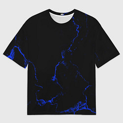 Мужская футболка оверсайз Color black blue