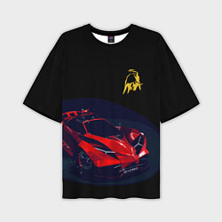 Футболка оверсайз мужская Lamborghini Diverso - motorsport, цвет: 3D-принт
