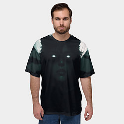 Футболка оверсайз мужская Волчица, цвет: 3D-принт — фото 2