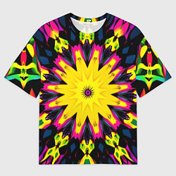 Мужская футболка оверсайз Звездный калейдоскоп