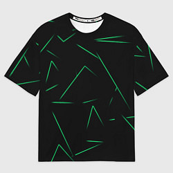 Футболка оверсайз мужская Color light green line, цвет: 3D-принт