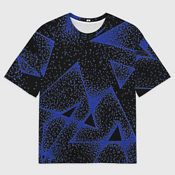 Мужская футболка оверсайз Triangles with dots