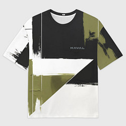 Мужская футболка оверсайз Haval логотип
