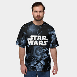 Футболка оверсайз мужская Star wars персонажи из звездных войн, цвет: 3D-принт — фото 2