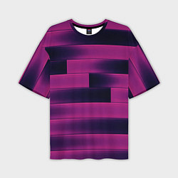 Мужская футболка оверсайз Color pink square