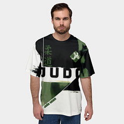 Футболка оверсайз мужская Время дзюдо, цвет: 3D-принт — фото 2