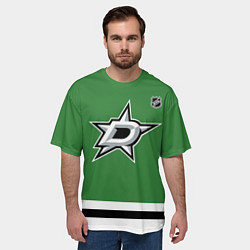 Футболка оверсайз мужская Dallas Stars - NHL team, цвет: 3D-принт — фото 2