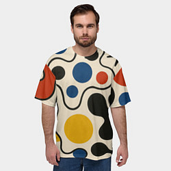 Футболка оверсайз мужская Пятна, цвет: 3D-принт — фото 2