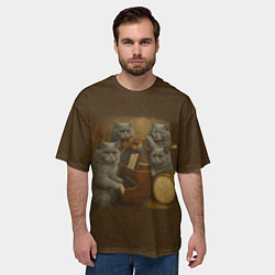 Футболка оверсайз мужская Когда твоя Наташа певица, цвет: 3D-принт — фото 2