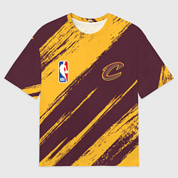 Мужская футболка оверсайз Кливленд Кавальерс - команда НБА