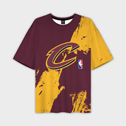 Футболка оверсайз мужская Cleveland Cavaliers NBA team, цвет: 3D-принт