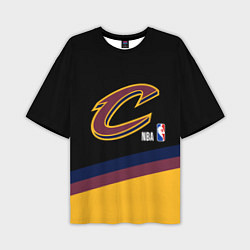 Футболка оверсайз мужская Cleveland Cavaliers NBA basketball, цвет: 3D-принт