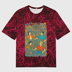 Футболка оверсайз мужская Astro в стиле психоделики, цвет: 3D-принт