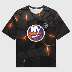 Мужская футболка оверсайз Нью Йорк Айлендерс - НХЛ хоккей