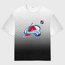 Мужская футболка оверсайз Колорадо Эвеланш - черный градиент