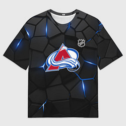 Мужская футболка оверсайз Колорадо Эвеланш - плиты с подсветкой