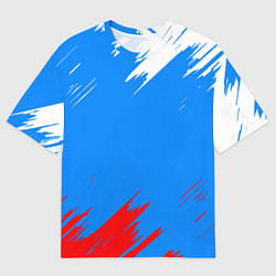 Мужская футболка оверсайз Патриот Россия - флаг