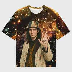 Мужская футболка оверсайз Bones в панаме